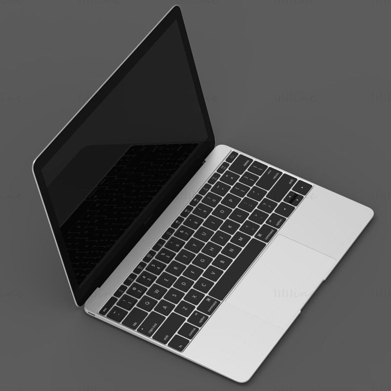 Macbook aire portátil modelo 3d