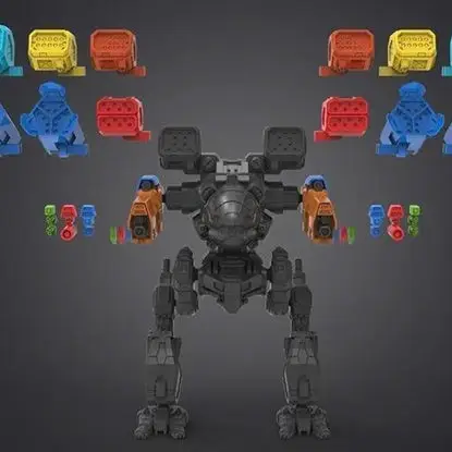 Mad Cat Mk II Silah Seti 3D Baskı Modeli STL Dosyaları (Sadece Silahlar)