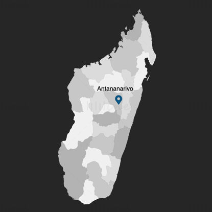Madagaskar-Infografik-Karte, bearbeitbare PPT und Keynote