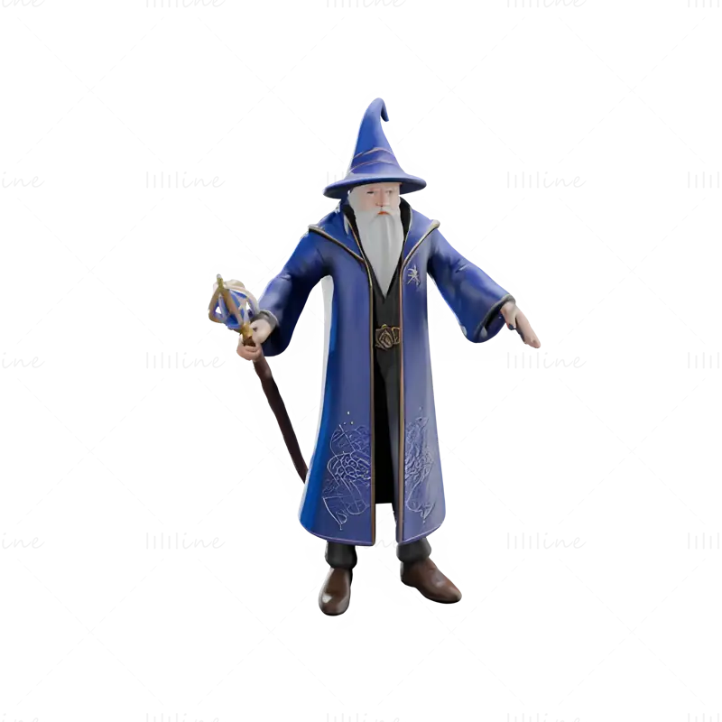 Magical Wizard Collection - Character Series 3D Print Model