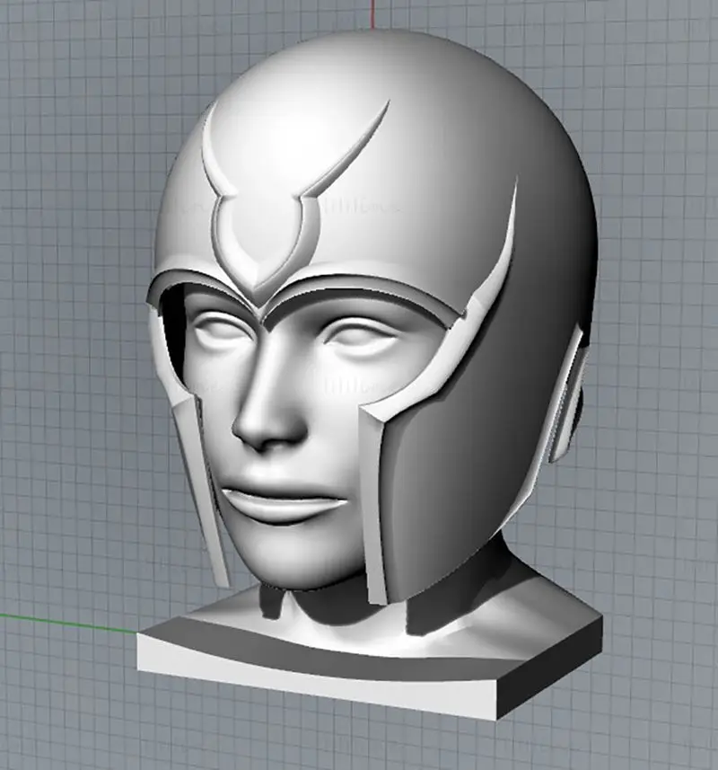 Magneto Helmet 3D Printing Model STL