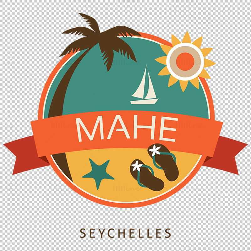 Mahe iconic elements vector eps png