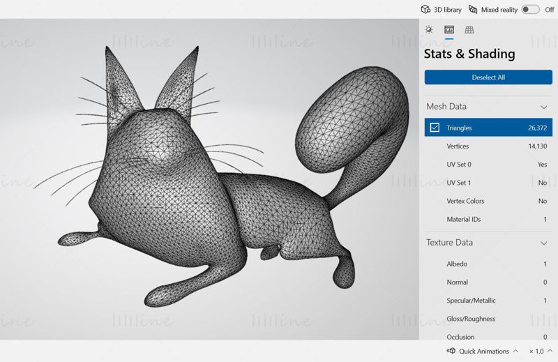 Maine Coon Cat 3D Printing Model