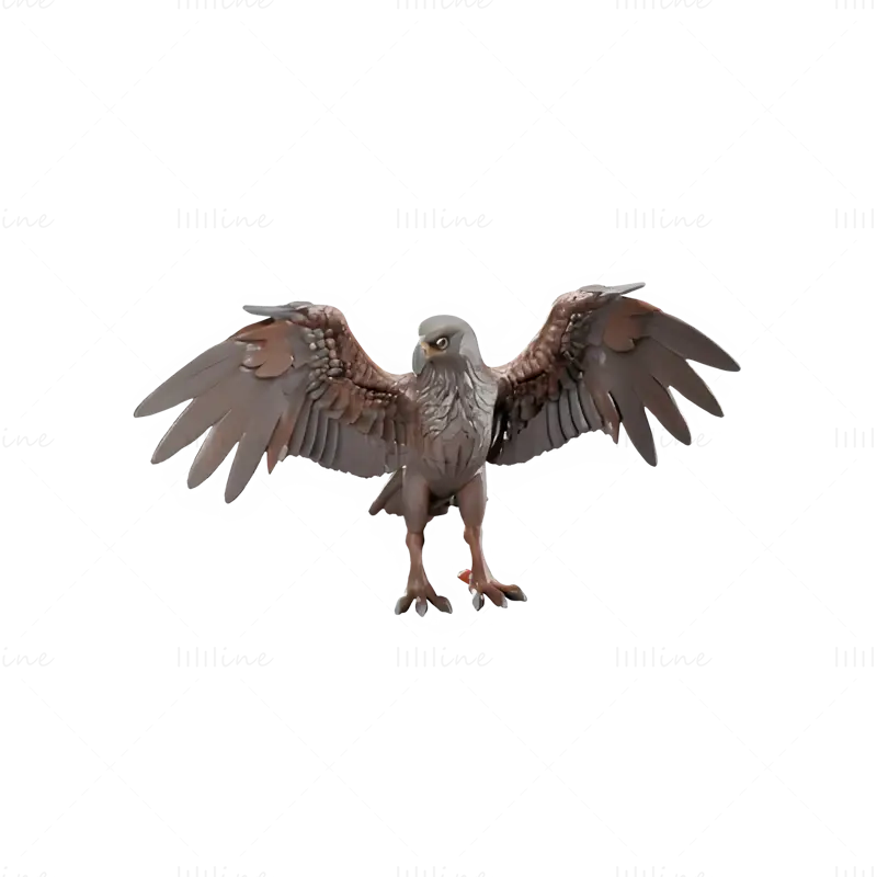 Majestic Eagle Display Model 3D Print Model