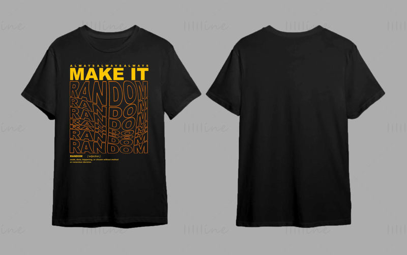 'Make it Random' T Shirt Pattern