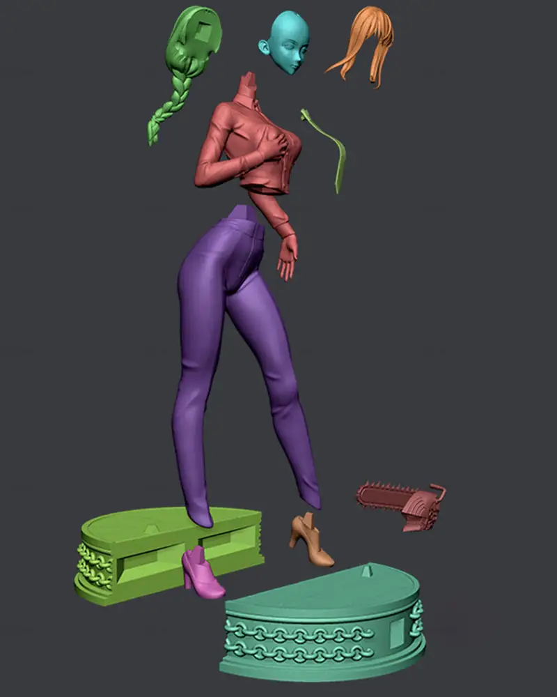 Makima - Chainsaw Man 3D Model Ready to Print STL