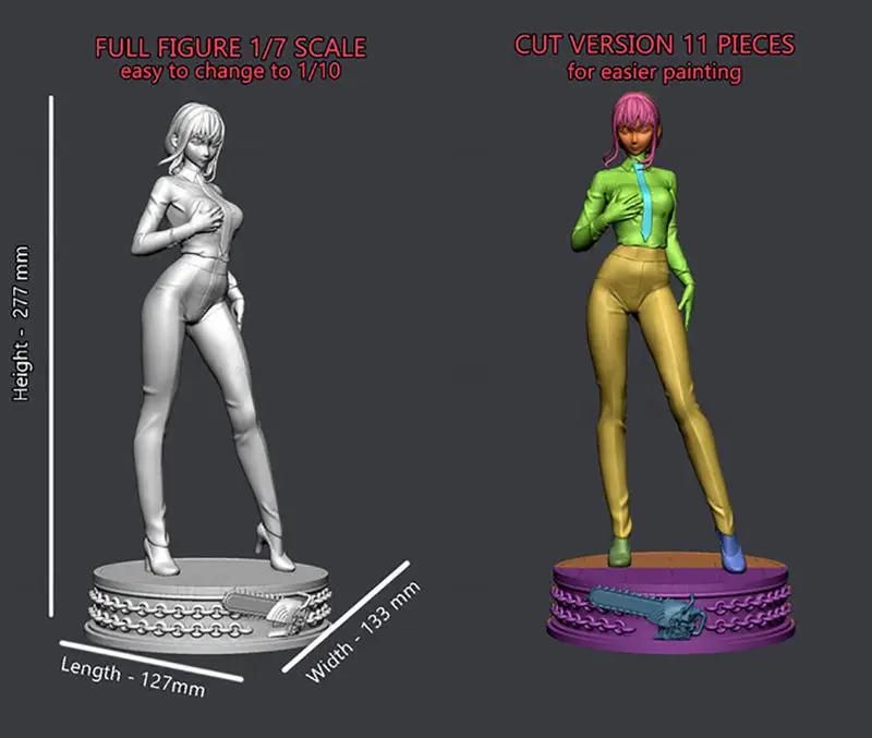 Makima - Chainsaw Man 3D Model Ready to Print STL