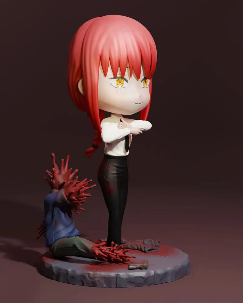 Makima Chibi 3D-printmodel STL