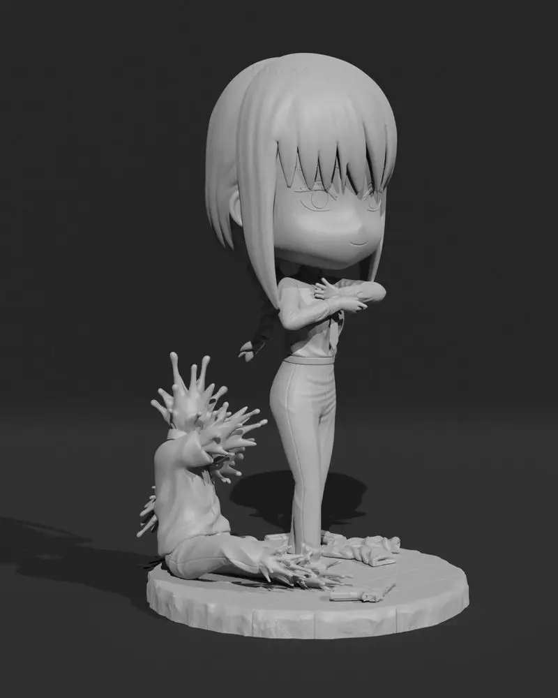 Makima Chibi 3D-printmodel STL