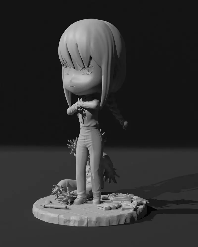 Makima Chibi 3D-printmodel STL