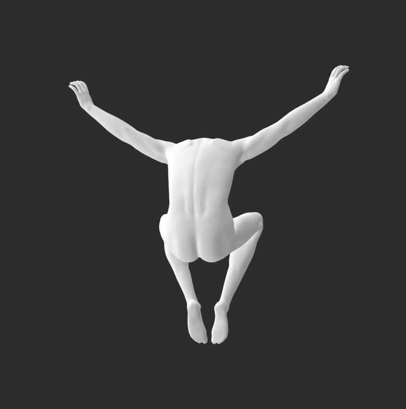 Male Mannequin drawing 3d printing model STL