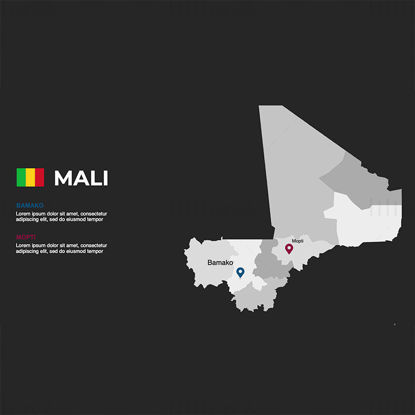 Mali Infographics Map editable PPT & Keynote