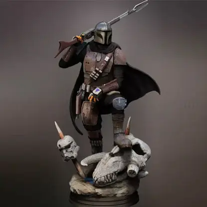 Mandalorian 3D-s modell STL-fájl nyomtatására készen