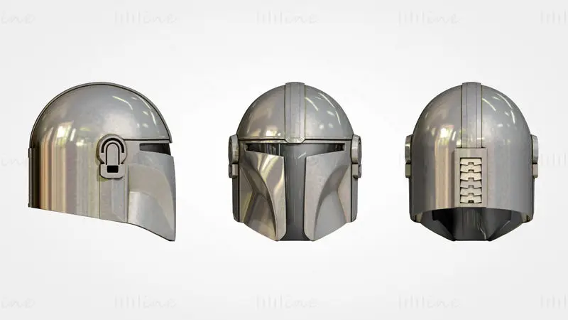 Mandalorian Helmet 3D Print Model STL Files