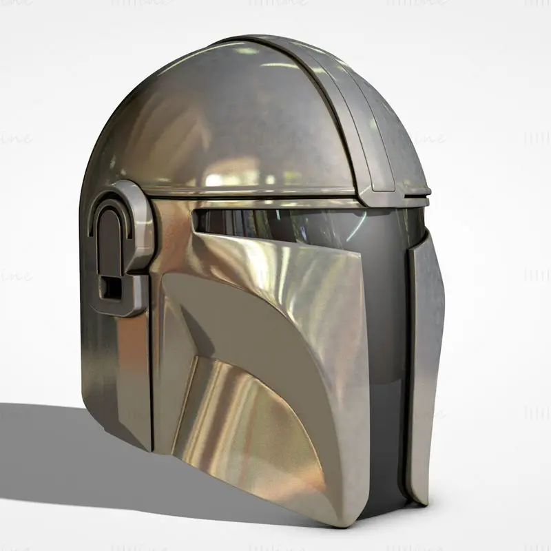 Mandalorian Helmet 3D Print Model STL Files