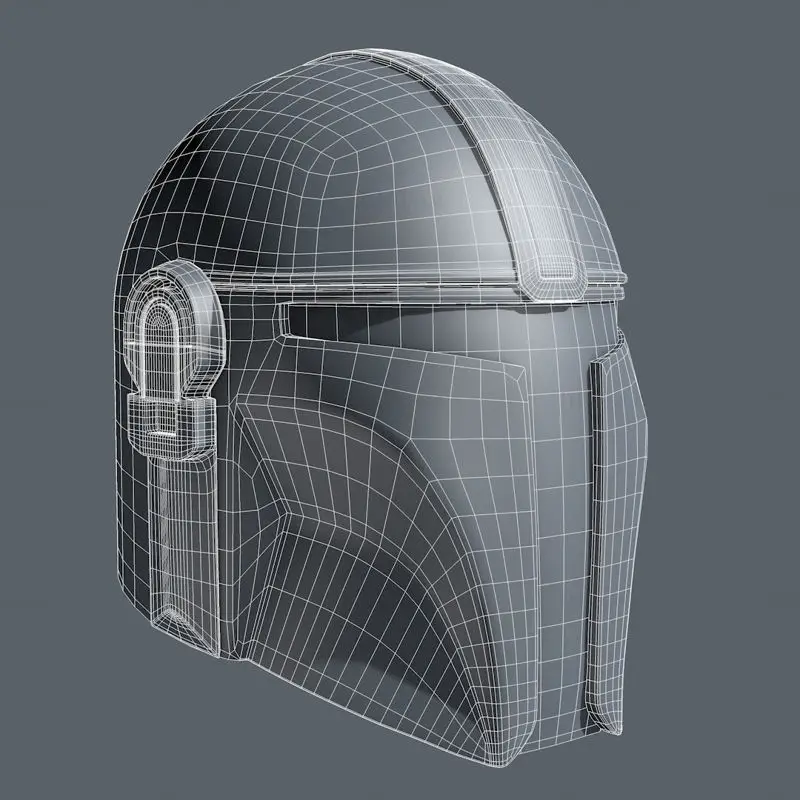 Mandalorian Helmet 3D Print Model STL Files