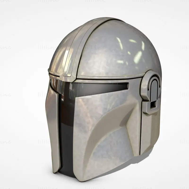 Mandalorian Helmet 3D Print Model STL Files