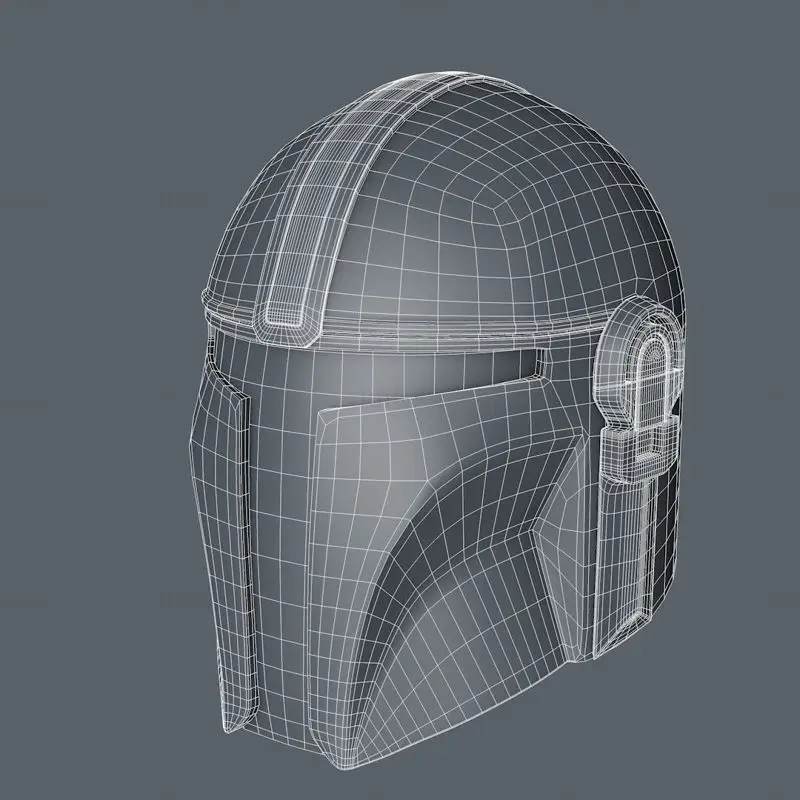 Mandalorian Miğferi 3D Baskı Modeli STL Dosyaları