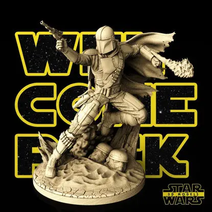 Mandalorian - Star Wars 3D-afdrukmodel STL