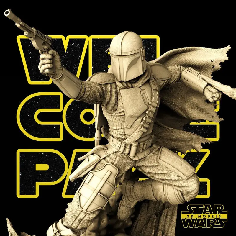 Mandalorian - Modello di stampa 3D di Star Wars STL