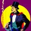 Mandrake The Magician Retro Vector