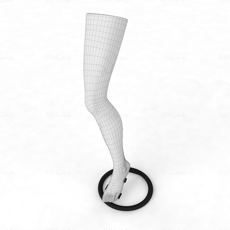 女性腿部腿模展示道具3d模型