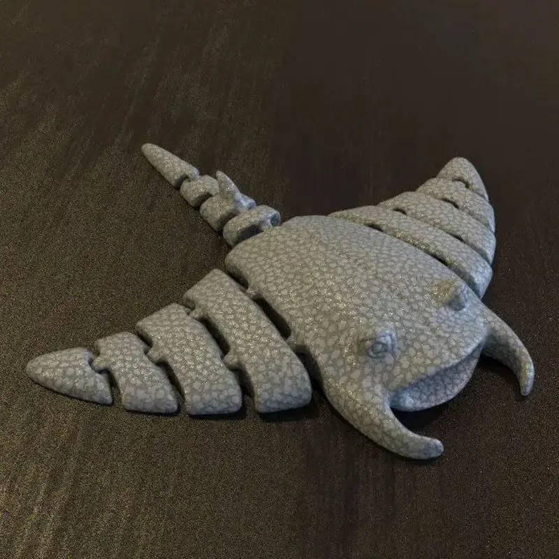 Manta Ray FLEXI articulated 3d printing model STL file