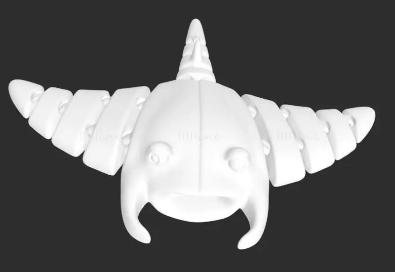 Manta Ray FLEXI articulated 3d printing model STL file