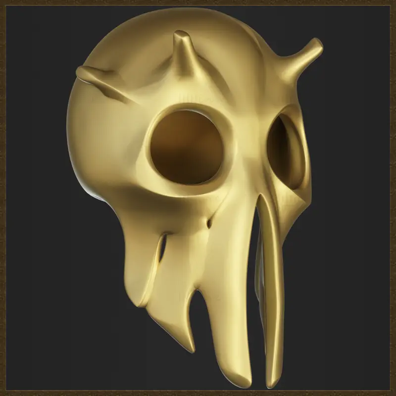 Modèle d'impression 3D de bijoux de masque de mante religieuse