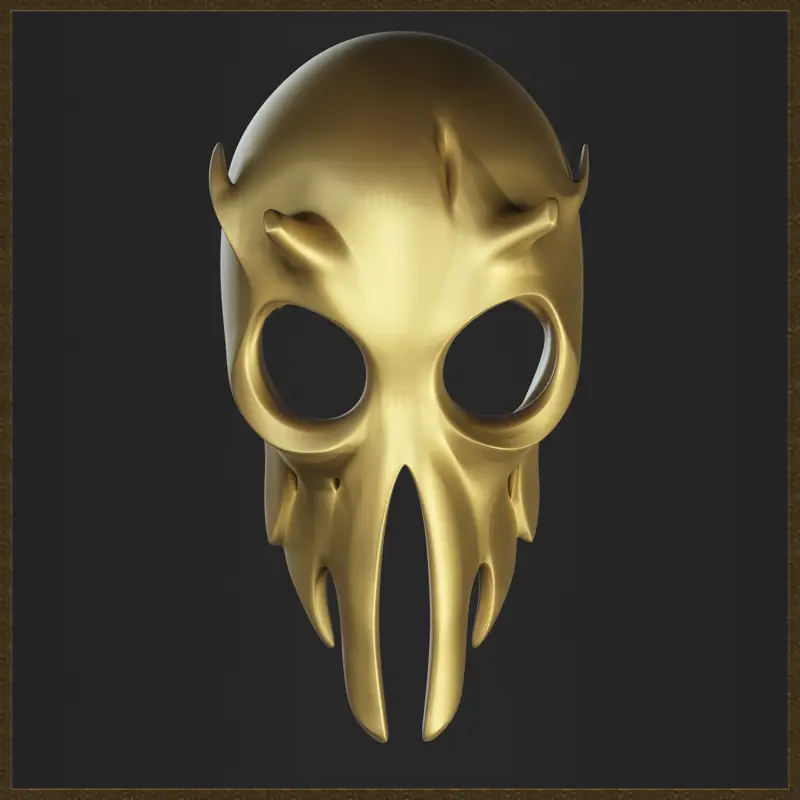 Modèle d'impression 3D de bijoux de masque de mante religieuse