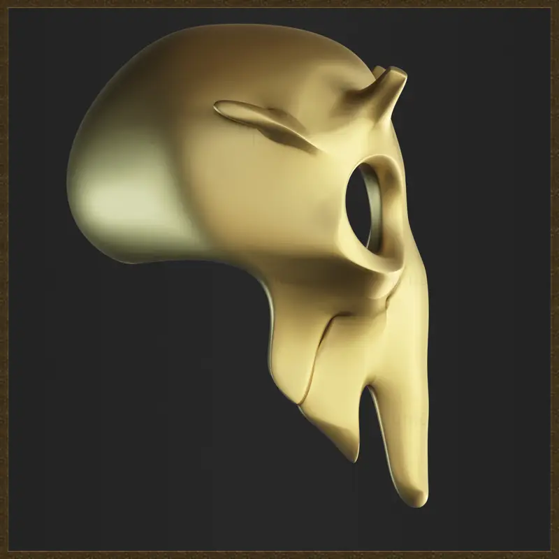 Modèle d'impression 3D de bijoux de masque de mante religieuse