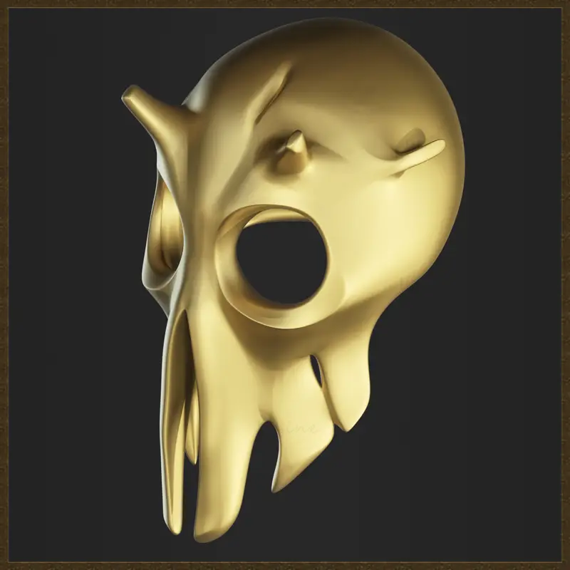 Modèle d'impression 3D de bijoux de masque de mante religieuse