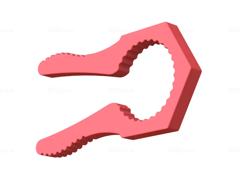 Manual Bottle Cap Opener 3D Printing Model STL