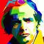 Marlon Brando Hollywood Legendary Actor Pop Art WPAP Vector