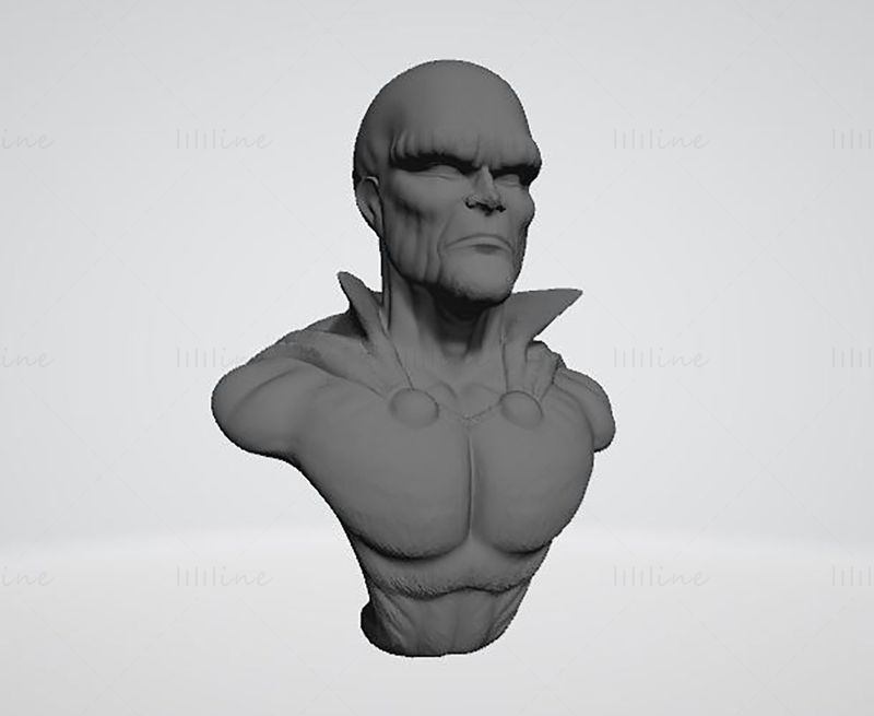 Martian Manhunter Bust 3D Printing Model STL
