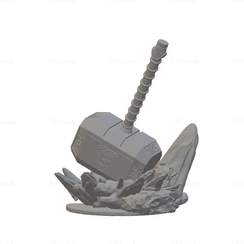 Model pro 3D tisk Marvel Thor Hammer STL