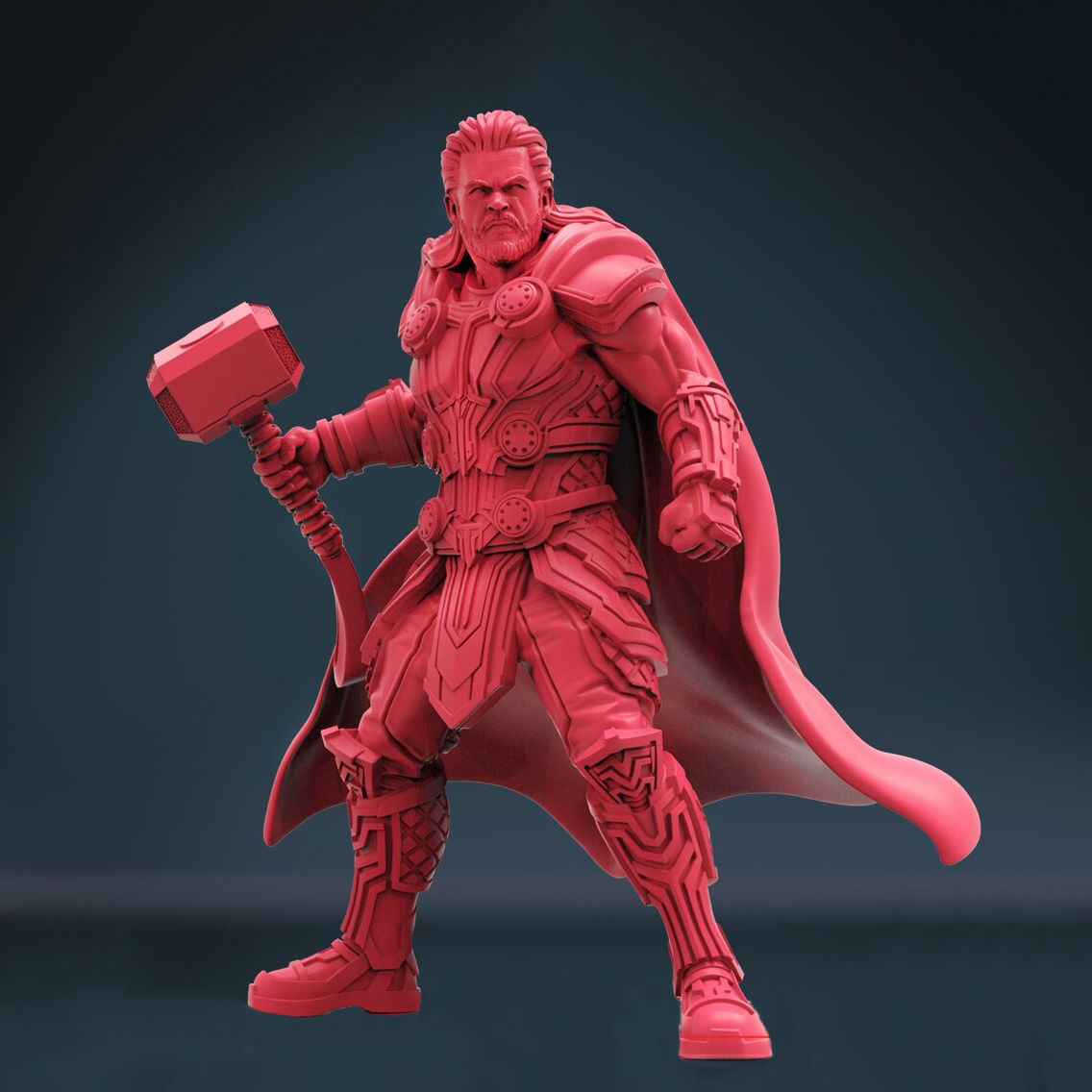 marvel-thor-with-hammer-statues-3d-model-ready-to-print-obj-fbx-stl