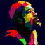 Marvin Gaye 70s Soul Music Pop Art WPAP Vector