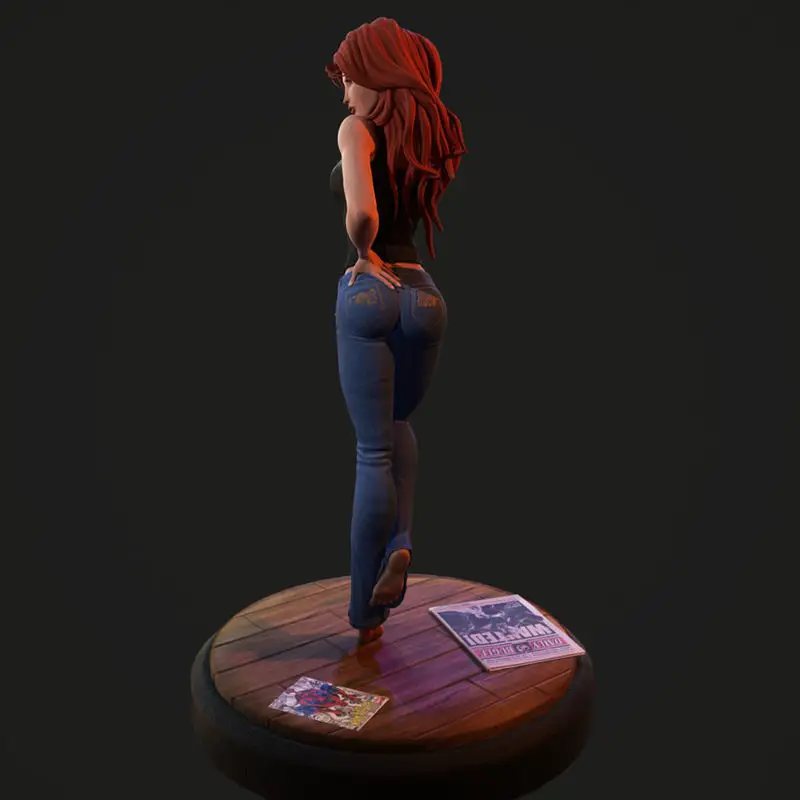 Mary Jane Watson 3D-utskriftsmodell