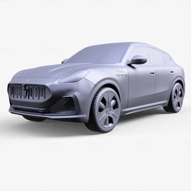 Coche Maserati Grecale Folgore modelo 3d