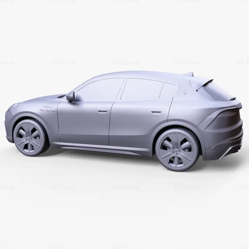 Coche Maserati Grecale Folgore modelo 3d