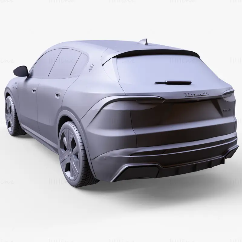 Coche Maserati Grecale Folgore modelo 3d