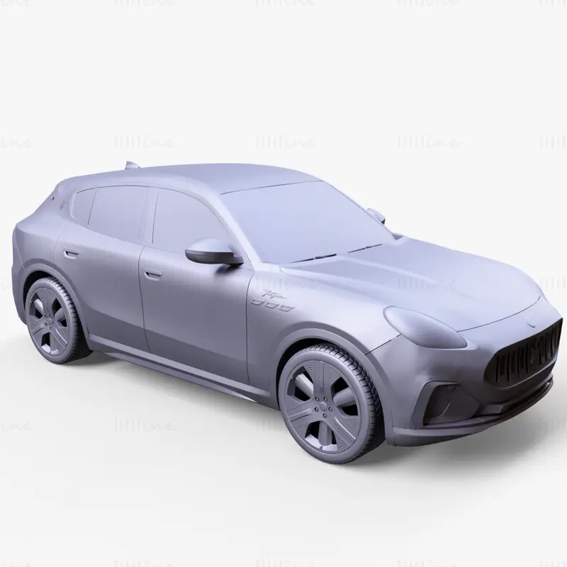 Coche Maserati Grecale Folgore modelo 3d