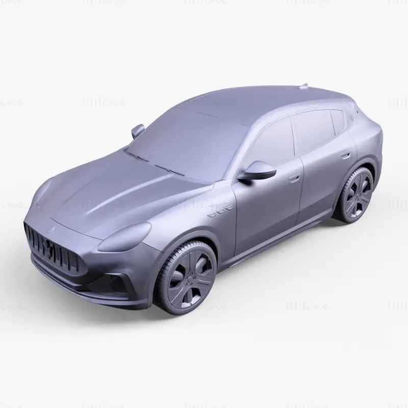 Coche Maserati Grecale Folgore modelo 3d