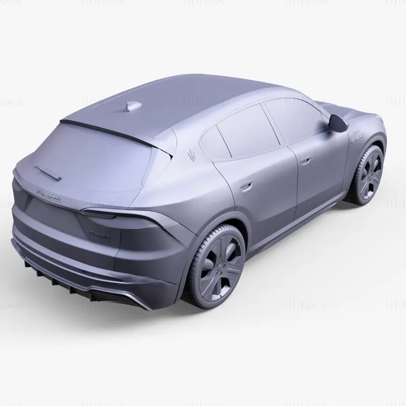 Coche Maserati Grecale Folgore modelo 3d