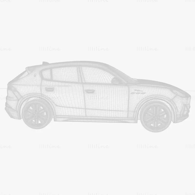 Coche Maserati Grecale Folgore modelo 3d