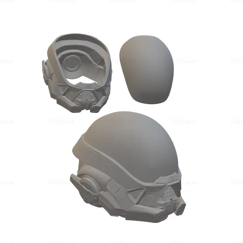 Mass Effect Andromeda Ryder Pathfinder Kask 3D Baskı Modeli STL Dosyaları