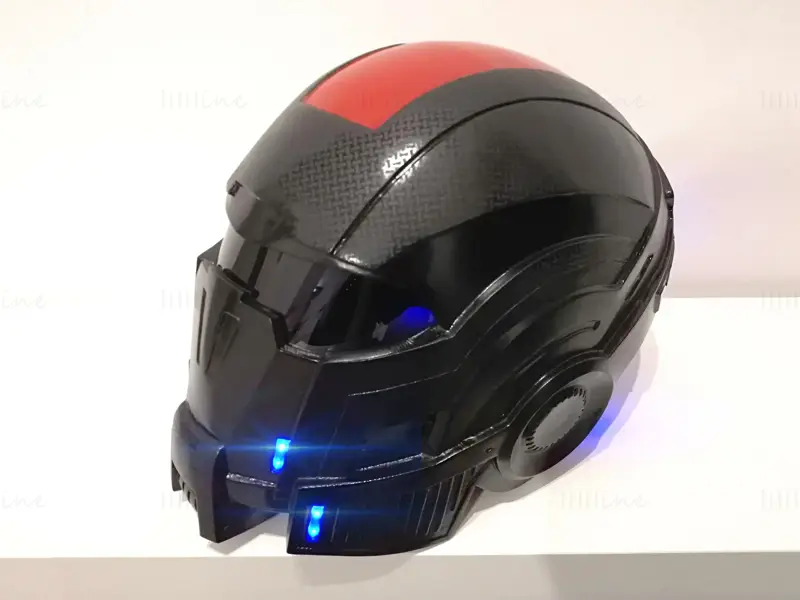 Mass Effect N7 Breather-hjelm, bærbar 3D-utskriftsmodell STL-filer for cosplay