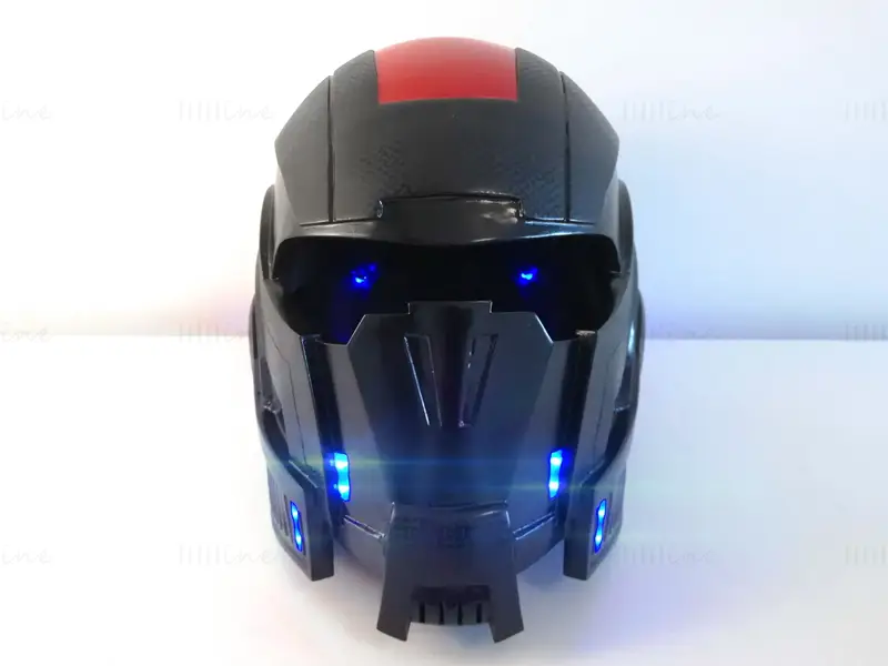 Mass Effect N7 Breather-hjelm, bærbar 3D-utskriftsmodell STL-filer for cosplay