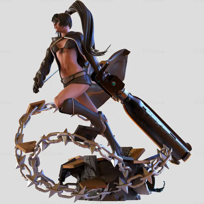 Mato Kuroi - Black Rock Shooter 3D tiskový model